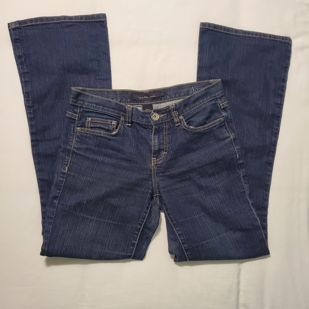 Calvin Klein flared legged jeans
